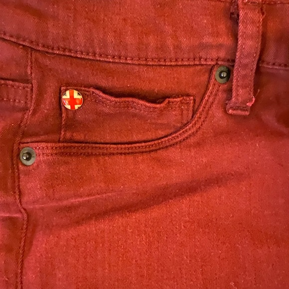 Burgundy Hudson Jeans - Picture 5 of 6
